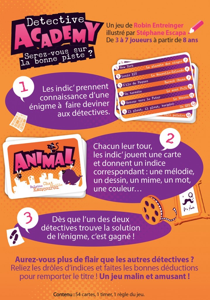 Detective academy jeu entre amis