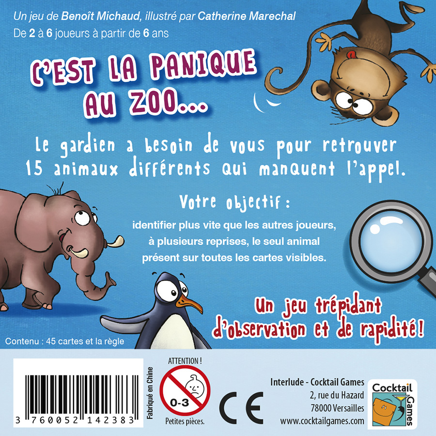 Panicozoo jeu simple
