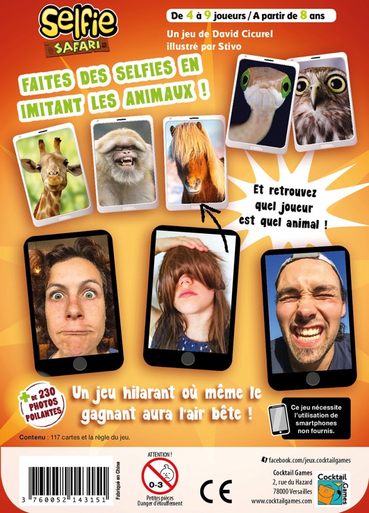 Selfie safari jeu drôle