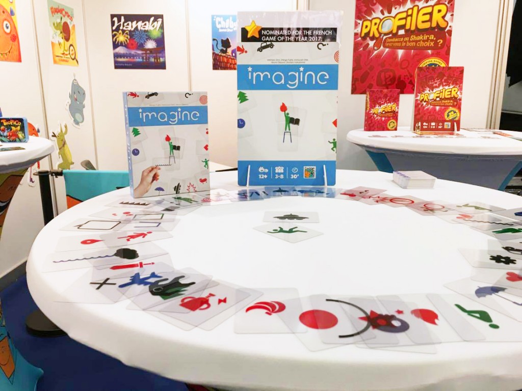 Le jeu IMAGINE sur le stand Cocktail Games à Nuremberg 2017