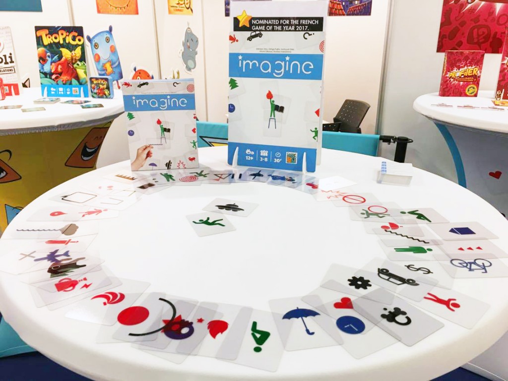 Le jeu IMAGINE sur le stand Cocktail Games à Nuremberg 2017