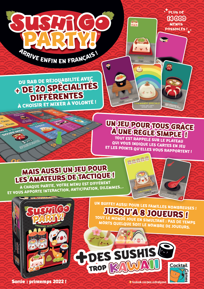 Sushi Go - Cocktail Games - Acheter sur