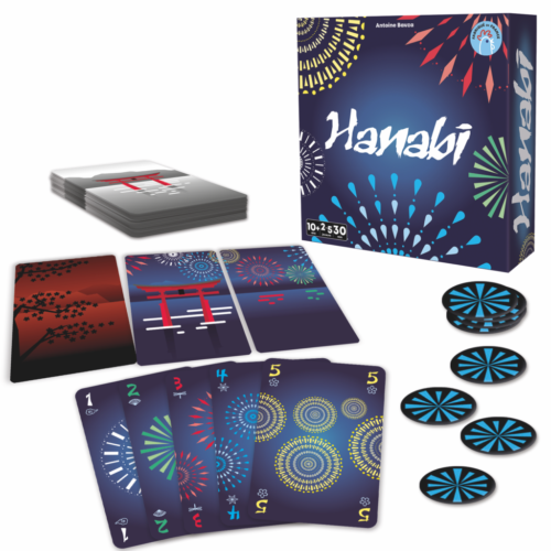 matériel Hanabi jeu de poche carton